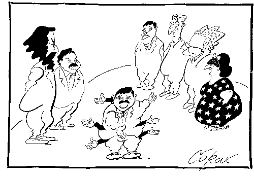 CORAX karikatura