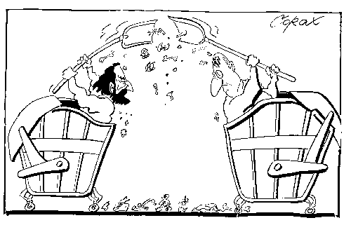 CORAX karikatura