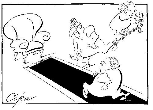 CORAX karikatura