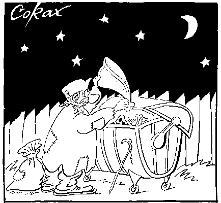 CORAX karikatura