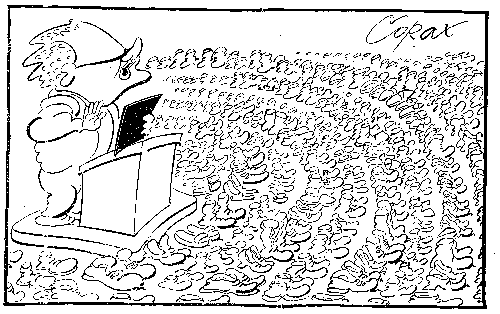 CORAX karikatura