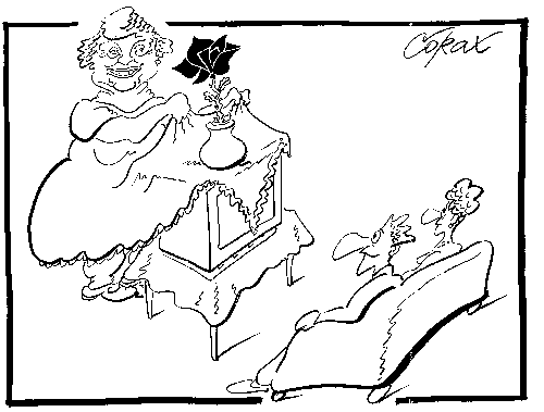 CORAX karikatura