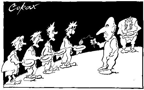 CORAX karikatura