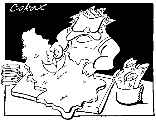 CORAX karikatura