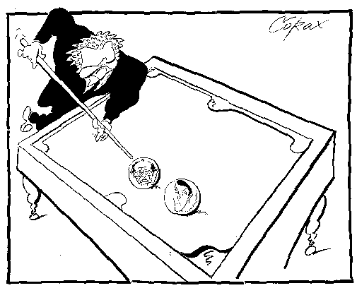 CORAX karikatura