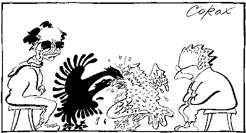 CORAX karikatura