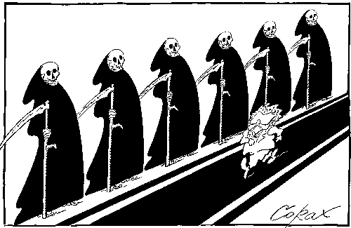 CORAX karikatura