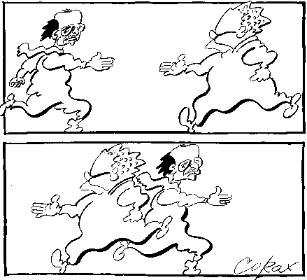 CORAX karikatura