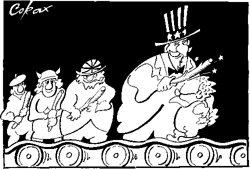 CORAX karikatura