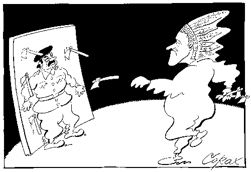 CORAX karikatura