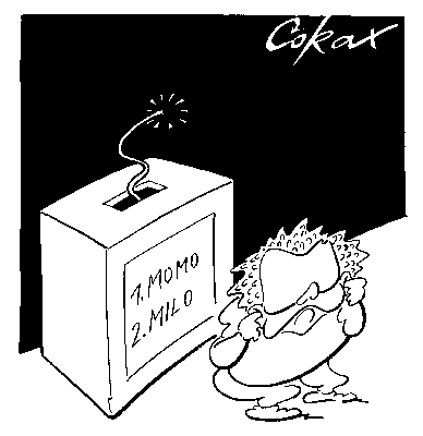 CORAX karikatura