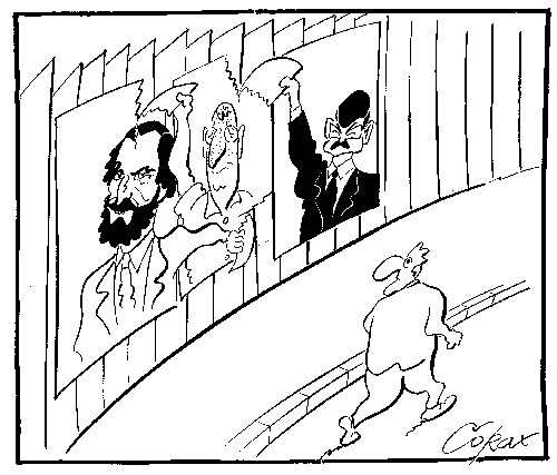 CORAX karikatura