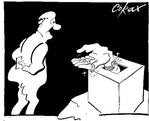 CORAX karikatura